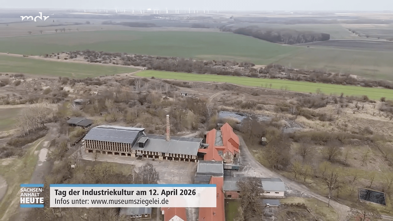 Eine Woche Industriegeschichte: Ziegelei in Wester-Egeln. Beitrag im MDR vom 17.3.2026. Standbild aus einem MDR-Beitrag im Vorfeld zum Tag der Industriekultur am 12. April 2026